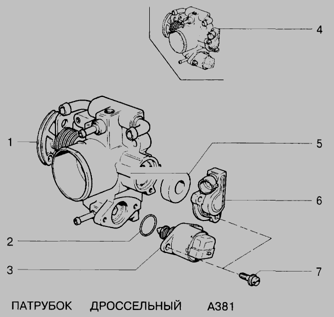 Дроссельная заслонка схема ваз 2112