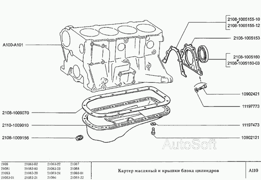 Схема гбц 21083