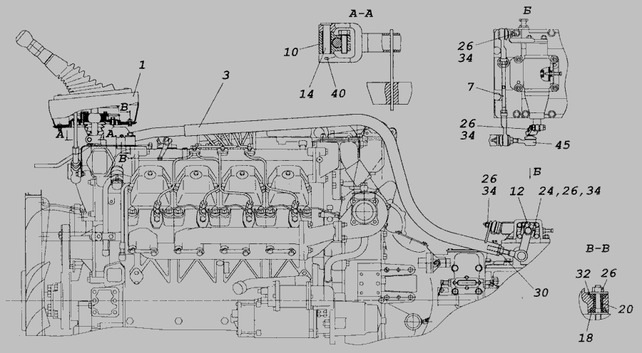 Камаз 6520 коробка схема