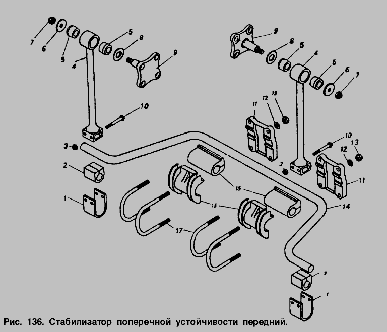 Задний стабилизатор газель некст схема