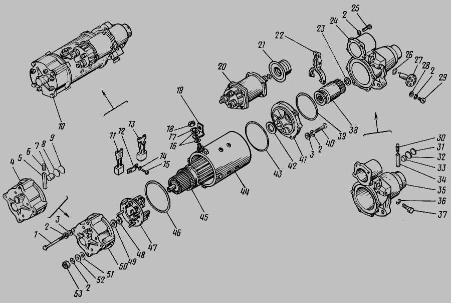 Стартер ст142 схема