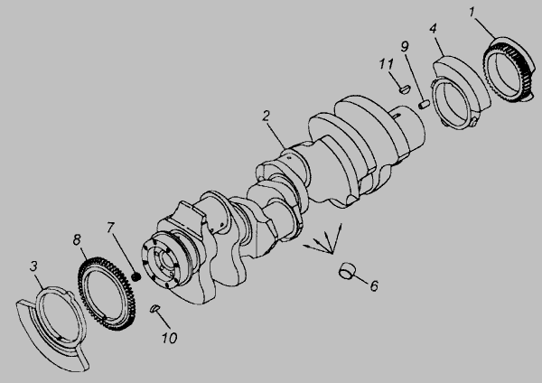 Коленвал камаз 5320 схема