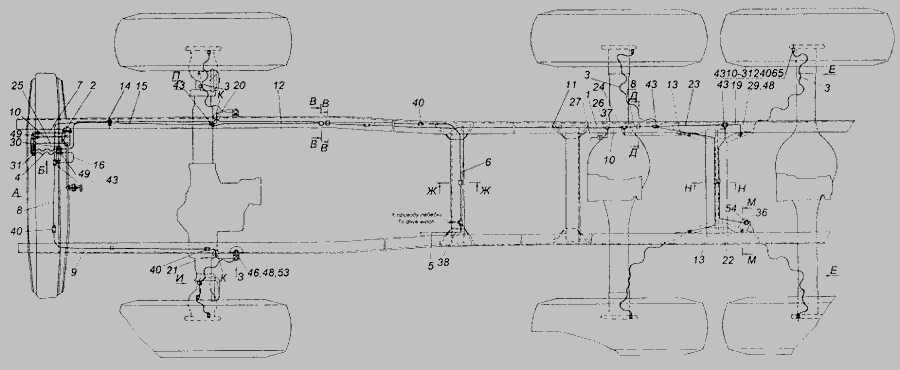 Схема подкачки колес камаз 43118 вездеход