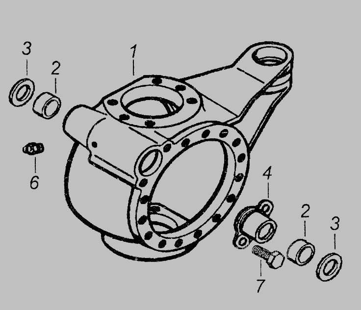 Цапфа камаз 43118 передняя схема