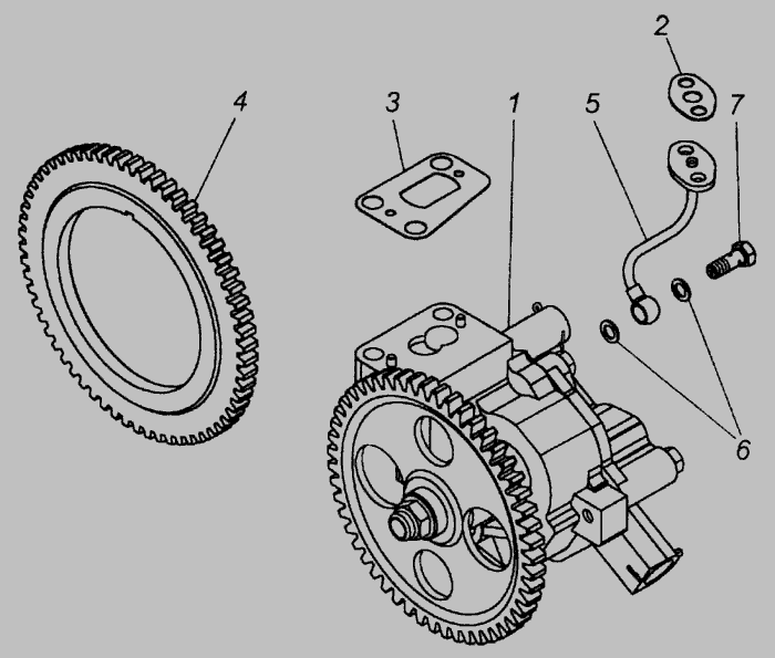 Схема масляного насоса камаз 740