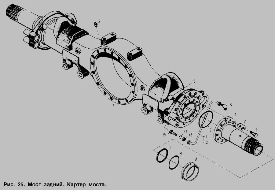 Маз 5440 задний мост чертеж