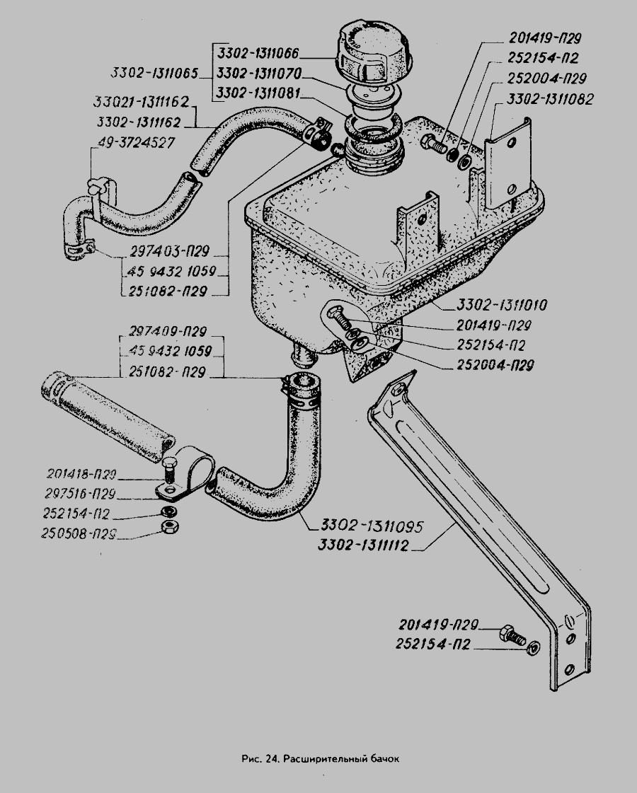 Расширительный бак газель старого образца - 94 фото