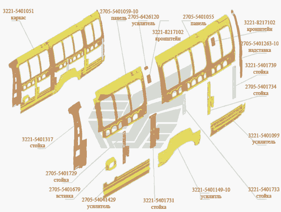 Рама газель 2705 схема