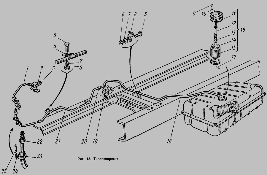 Топливная система газель 3302 схема