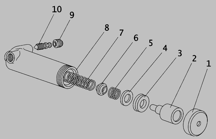 Главный цилиндр сцепления газ 3307 схема