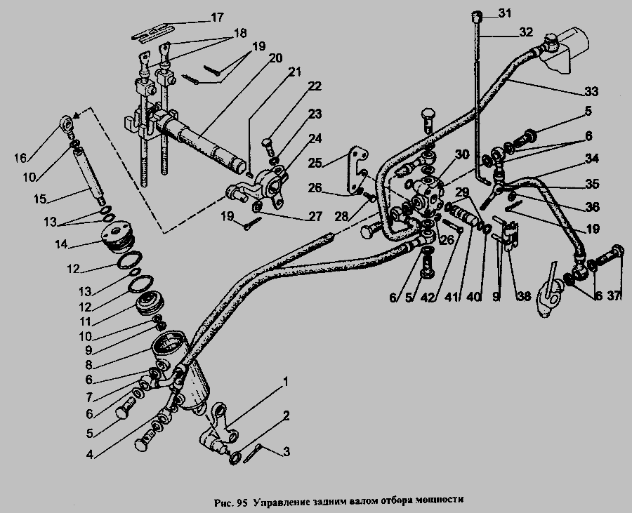 Заднее управление. Кран управления задним ВОМ МТЗ-1221 85-4216115. Кран управления ВОМ 85-4216115 (МТЗ-1221). 85-4216115 Кран управления ВОМ. Рычаг включения ВОМ МТЗ 1221.
