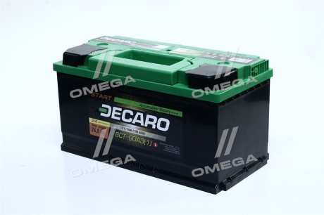 Аккумулятор   90Ah-12v DECARO START (353х175х190),L,EN700 6СТ-90 АЗ (1)
