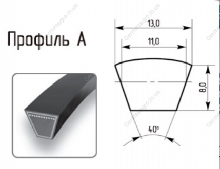 Ремень приводной А-2450 13/A 2450