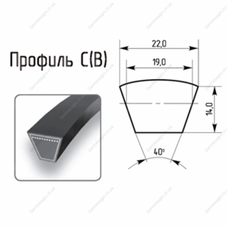 Ремень приводной С-8130 (СВ-8130) Endura 22/C 8130