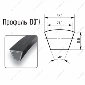 Ремень приводной ДГ-3350, Endura 32/D 3350 (Д-3350)